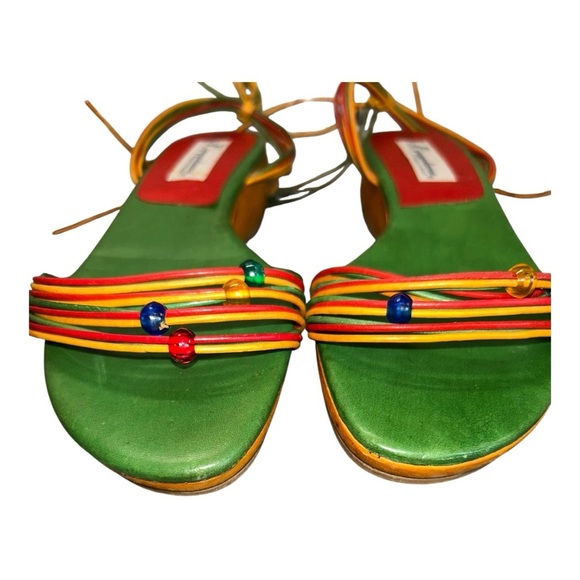 Hippopotamus Multicolor Strappy Sandals – Size 8 - Picture 3 of 10